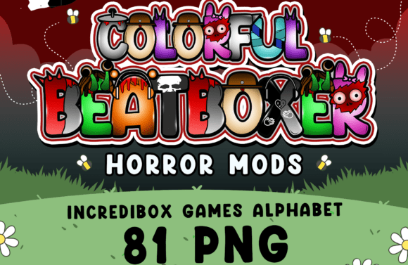 Beatboxer Horror Mods Alphabet: 81 PNG Assets