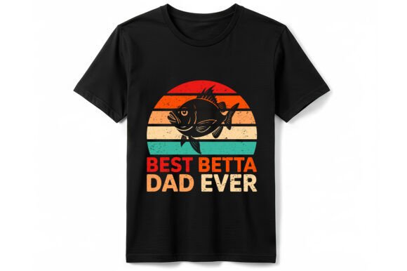 Best Betta Dad Ever T-Shirt: A Vintage Design for Aquatic Enthusiasts