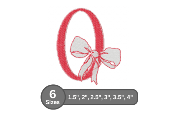 Cherry Knot Number - 0: Elevating Machine Embroidery with Stylish Stitched Typography