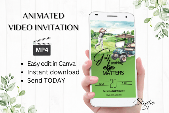 Digital Golf Invitation: Modernizing Event Planning with Animated Video Templates