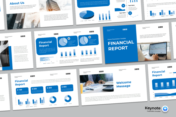 Financial Report - Keynote Template: Streamlining Data Presentation Workflows
