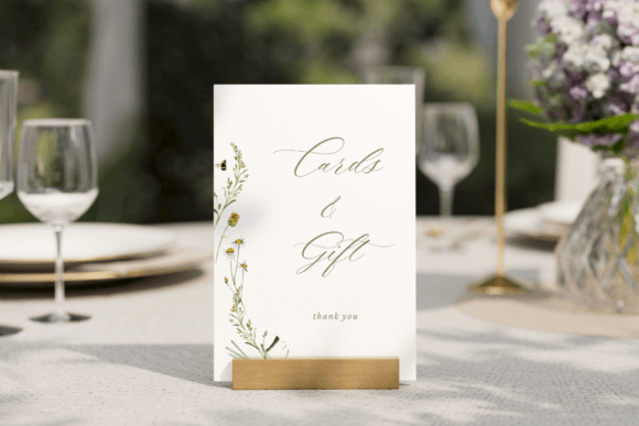 Floral Card and Gift Sign: A Digital Solution for Wedding Organization