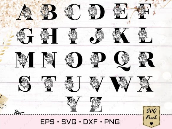 Full Alphabet Floral Monogram Letters: Integrating Elegant Design into Practical Workflows