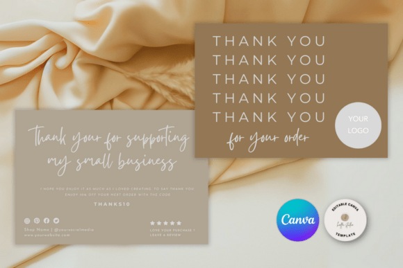 INDIE Small Business Thank You Card: Elevating Customer Connections with Digital Templates