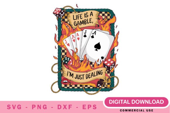 Life is a Gamble Western Retro SVG Guide