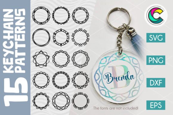 Mandala Keychain SVG Bundle: Creative Designs
