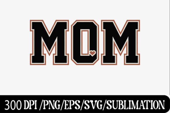 Modern MOM Letter SVG for Easter: Elevating Varsity Style with Minimalist Charm