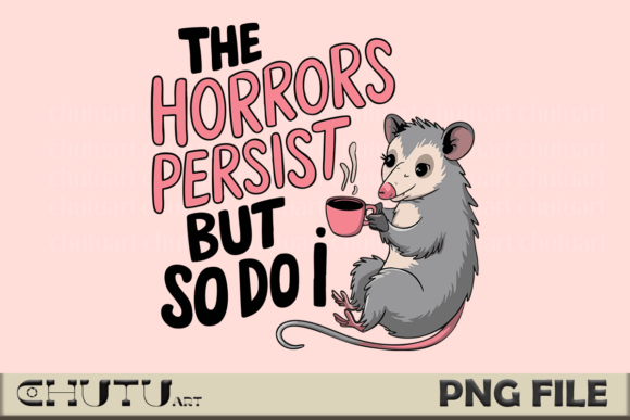 Possum Coffee Quote PNG: Cute Goth Art Guide