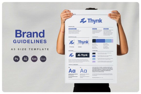 Professional Brand Guidelines Poster Template