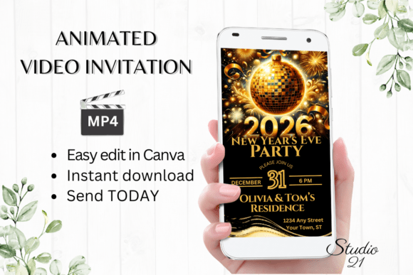 Smartphone New Year's Eve Party Invite: A Practical Guide to Digital Animated Video Invitations