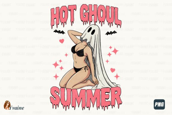 Spooky Summerween PNG: Hot Ghoul Summer Design