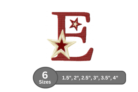 Star Pop Alphabet - E: A Practical Asset for Machine Embroidery