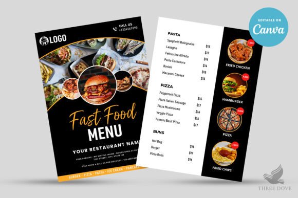 Unlocking the Power of Canva-Based Restaurant Menu Templates for Fast Food Businesses